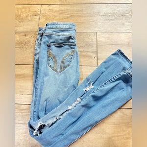 Distressed hollister jeans